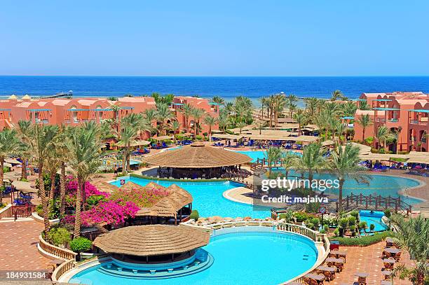 holiday resort - egypt sharm el sheikh stockfoto's en -beelden