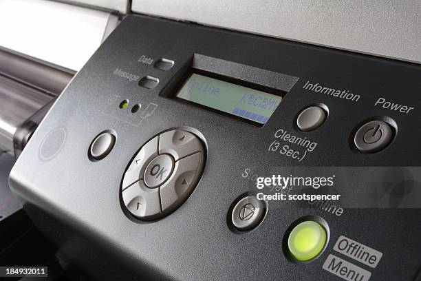 inkjet printer panel - large printer stock pictures, royalty-free photos & images