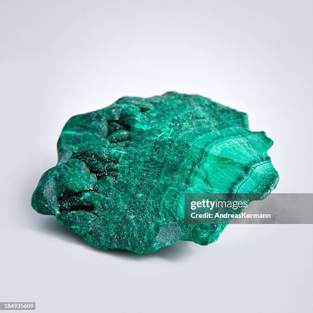 malachite mineral - malachiet stockfoto's en -beelden