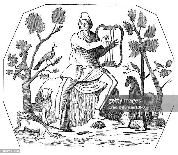 orpheus - orpheus stock illustrations