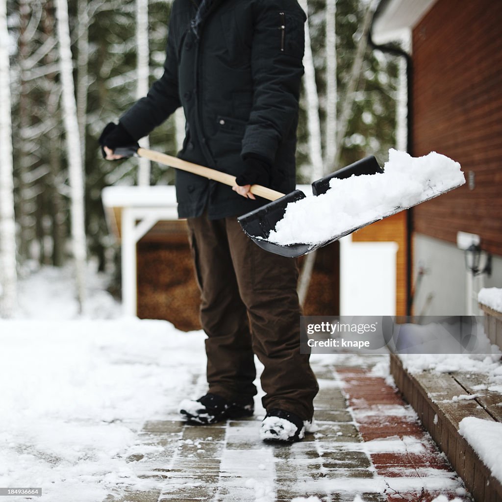 Neige d'être déblayés