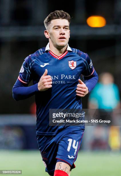 Raith's Josh Mullin in action during a cinch Championship match between Raith Rovers and Partick Thistle at Stark's Park, on December 08 in...