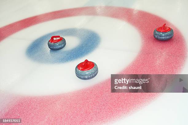 curling - curling sport stockfoto's en -beelden