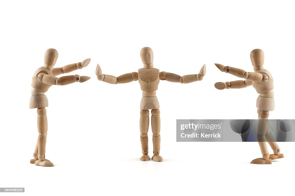 De mediação Mannequins de Madeira