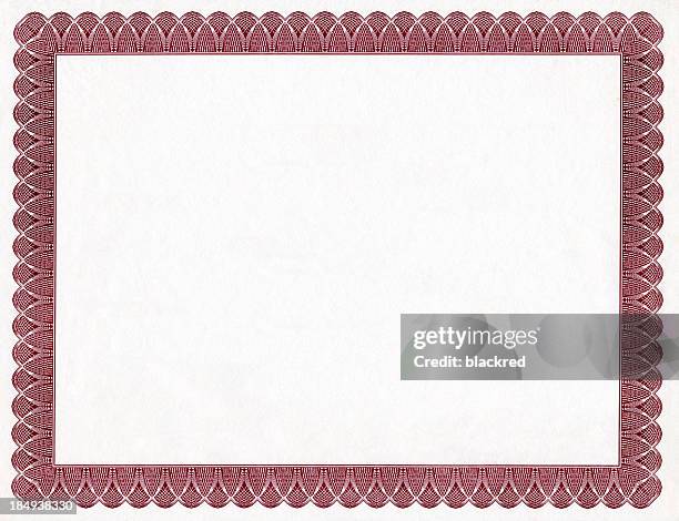 blank certificate - akte stockfoto's en -beelden