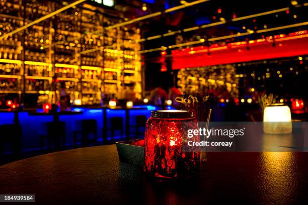 a nightclub with different color lights - casual chic stock pictures, royalty-free photos & images