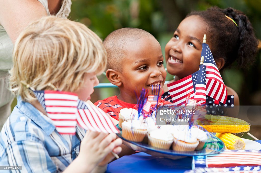 July 4th or Memorial Day picnic celebration