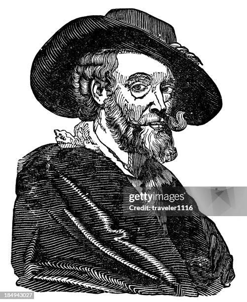 sir peter paul rubens - peter paul rubens painter stock illustrations