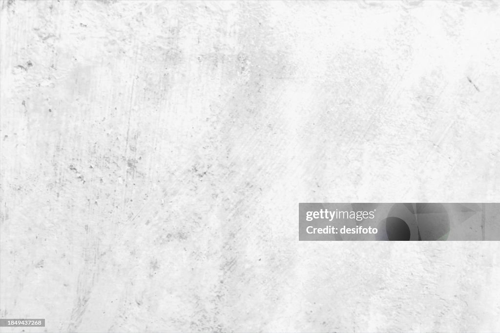 Light gray and white gradient coloured textured effect old faded blank empty plain horizontal scratched vector backgrounds with smudged abstract grunge texture like plastered whitewashed wall