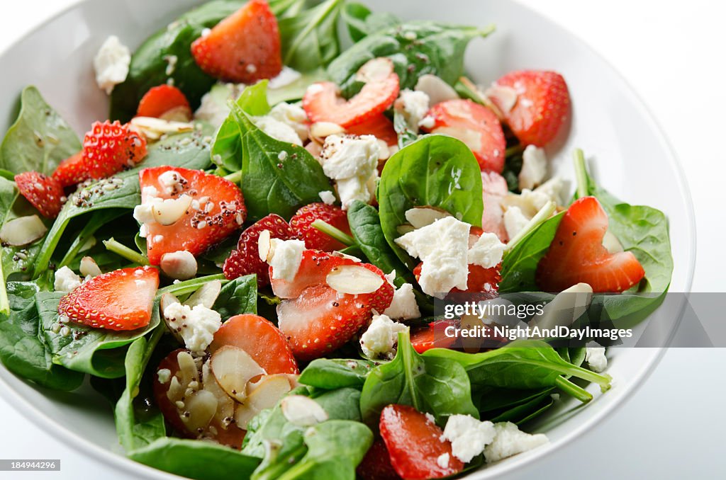 Strawberry salade d'épinards