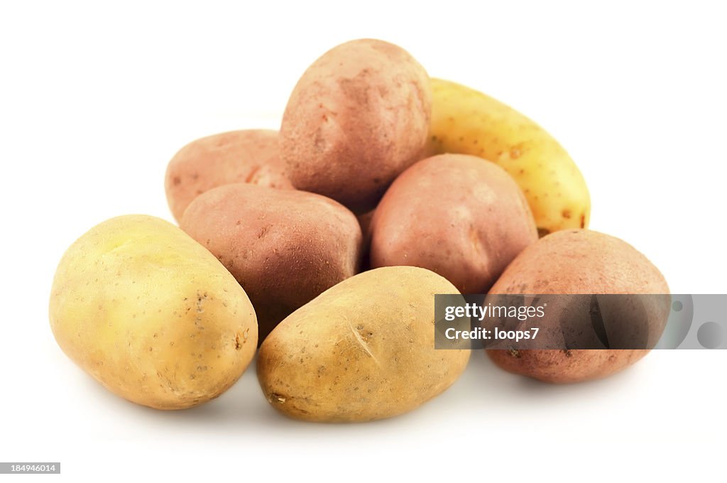 Red and yellow potatos