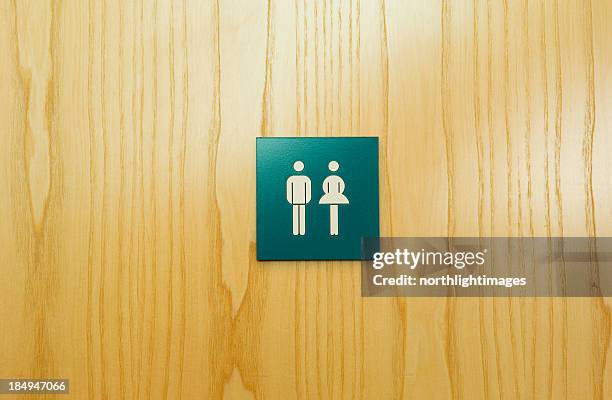 wc-schild - restroom sign stock-fotos und bilder