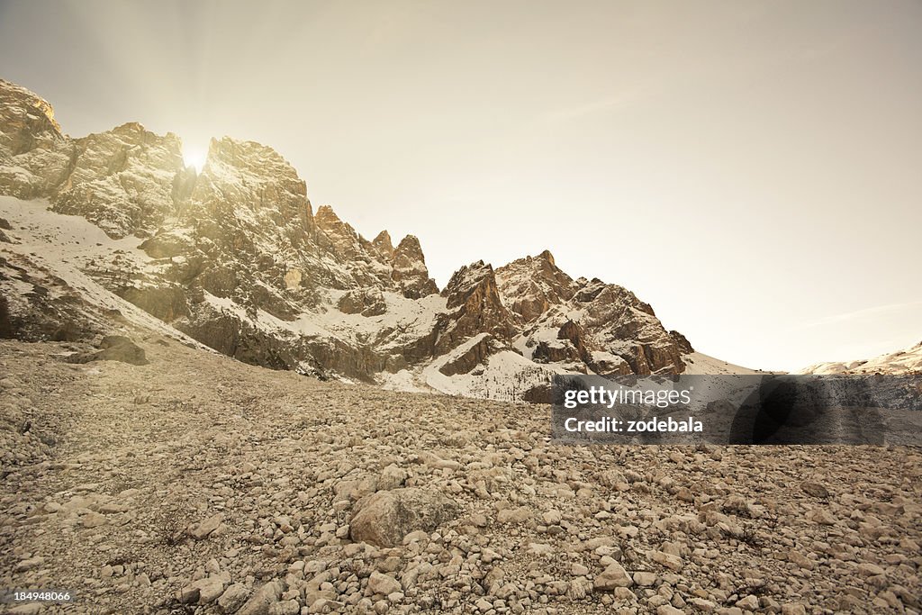 Sunrise in the Dolomites