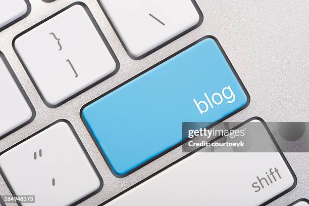 close up of a blog key - blogging stock pictures, royalty-free photos & images