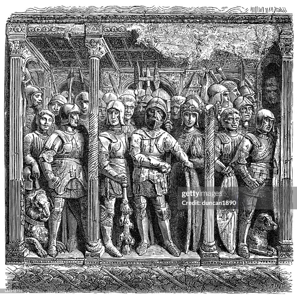Warriors of italiana del siglo quince
