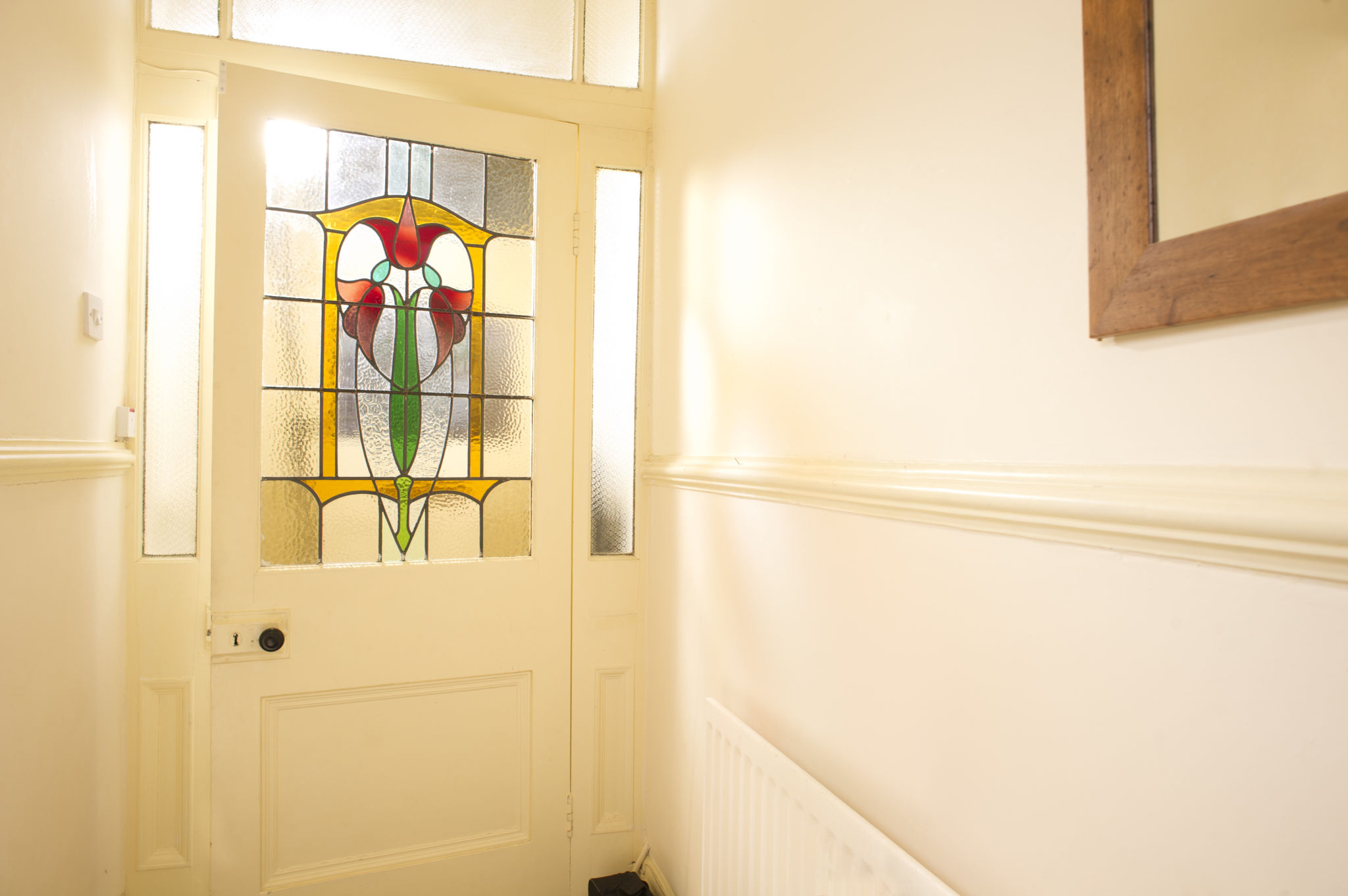 custom stained glass door