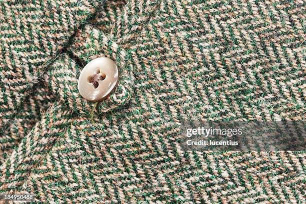 harris tweed pocket - tweed background stock pictures, royalty-free photos & images