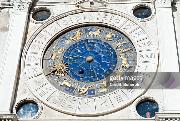 venetian clock - hours around the world stock pictures, royalty-free photos & images