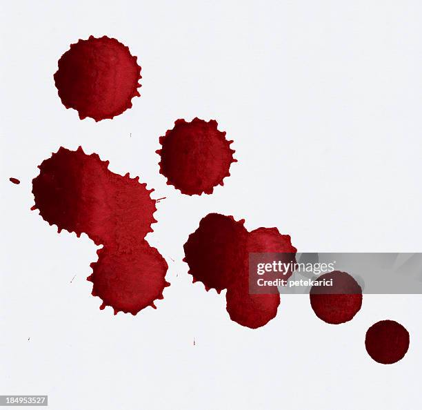 stockillustraties, clipart, cartoons en iconen met bloody red blots - oversized