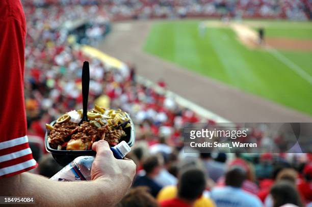 nachos &amp; sports - baseball sport 個照片及圖片檔
