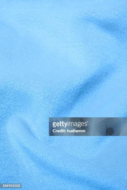 blue flannel blanket textile background textured - blue fabric texture 個照片及圖片檔