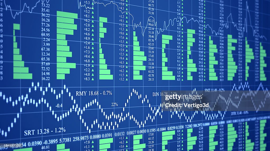 First Financial Chart Financial Charts High-Res Stock Photo - Getty Images
