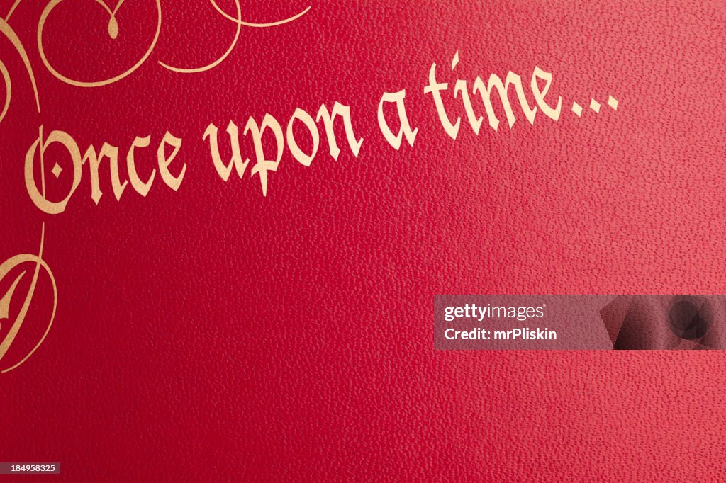 Once upon a time Rotes Leder-Buch-cover