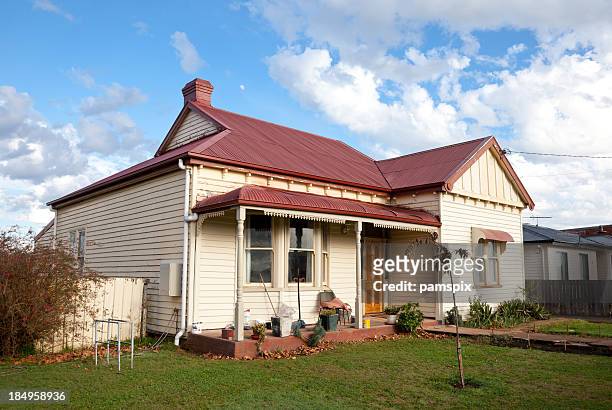 tasmanian cottage - run down stock pictures, royalty-free photos & images