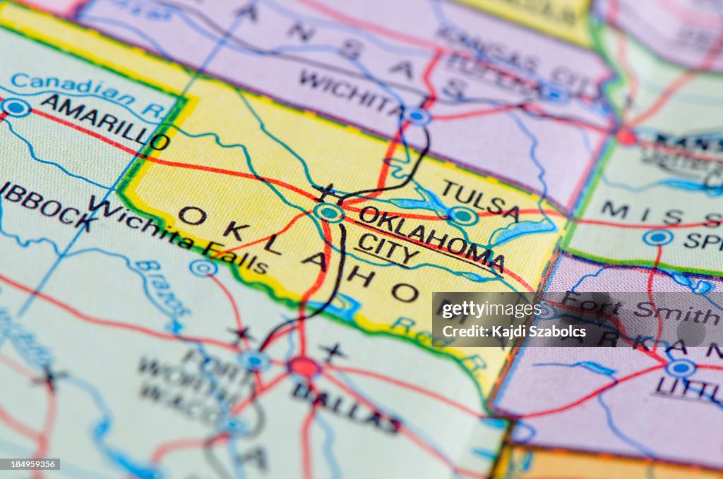 Oklahoma map