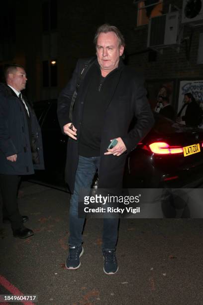 Philip Glenister seen attending Children with Cancer Christmas Quiz at The Kings Arms on December 11, 2023 in London, England.