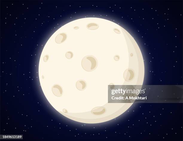 the moon. - planet surface stock illustrations