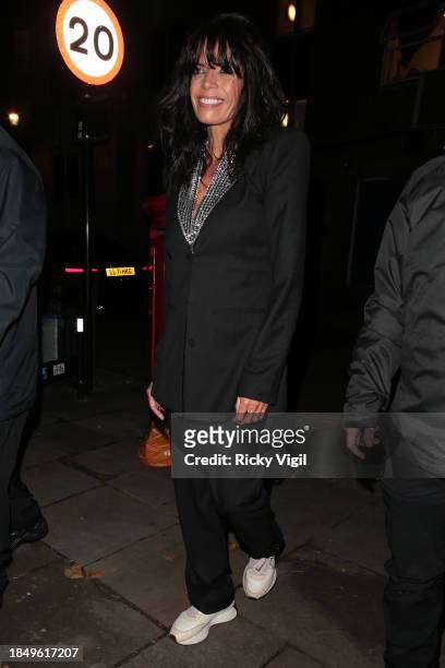 Jenny Powell seen attending Children with Cancer Christmas Quiz at The Kings Arms on December 11, 2023 in London, England.