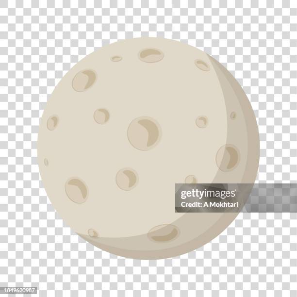 the moon on a transparent background. - full moon stock illustrations