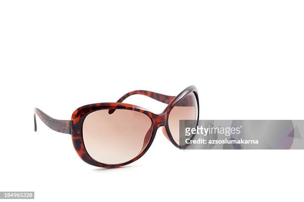leopard pattern sunglasses - sunglasses isolated stockfoto's en -beelden
