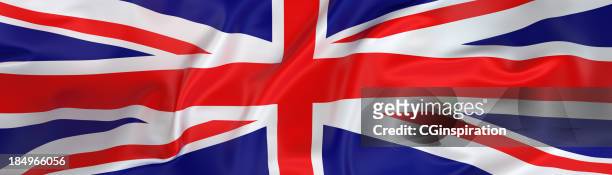 wide uk flag banner - british flag stock pictures, royalty-free photos & images