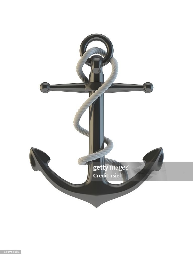 Anchor on white background