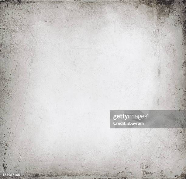grunge style weathered gray background - white vignette stock pictures, royalty-free photos & images