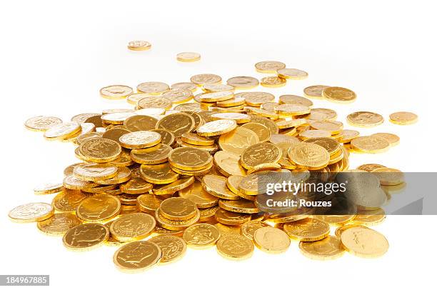 gold coins - coin stock pictures, royalty-free photos & images