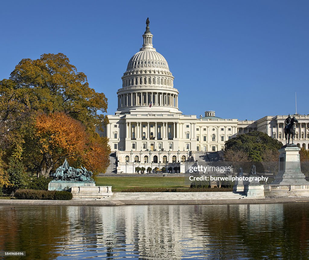 United States Capitol Building in Autumn