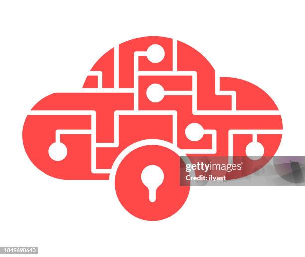 integrated cloud icon - integrated systems icon stock illustrations