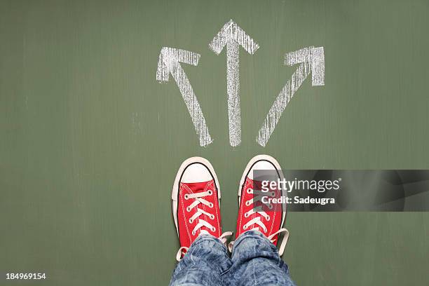 taking decisions - footpath stock pictures, royalty-free photos & images