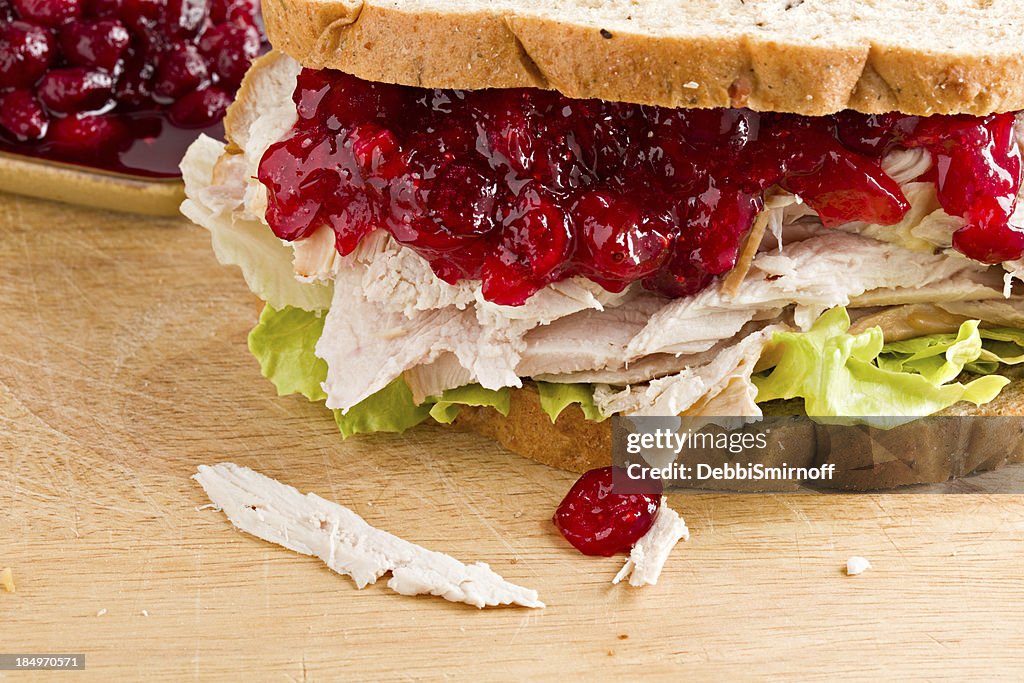 Türkei und Cranberry-Sandwich