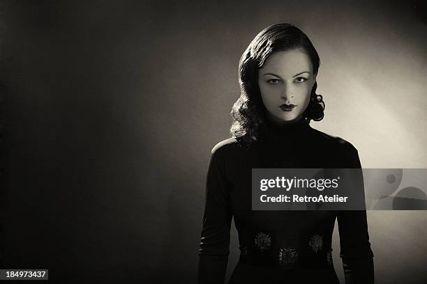 black. - film noir style stockfoto's en -beelden