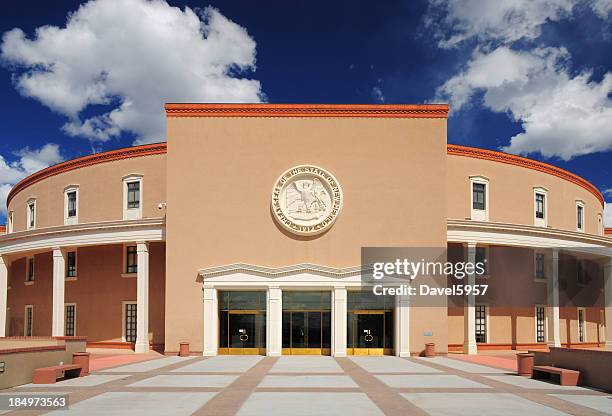 new mexico state capitol - capitel stock pictures, royalty-free photos & images