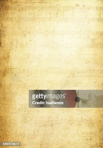 Grunge Musical Note Page Background Textured High-Res Stock Photo - Getty  Images
