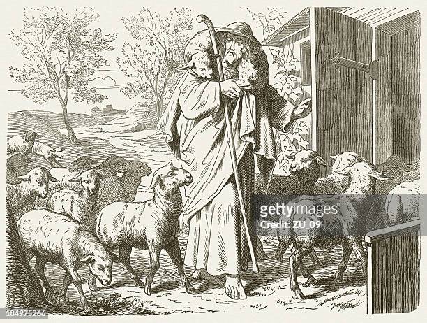  fotos e imágenes de Jesus Holding Lamb Picture