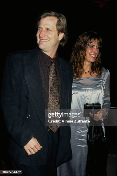 American actor Jeff Daniels and his wife, Kathleen, attend the Hollywood premiere of 'Dumb and Dumber', held at the Cinerama Dome Theater in the...