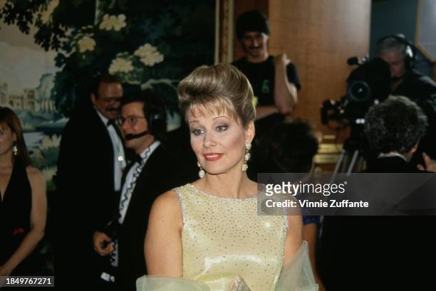 American journalist and talk show host Faith Daniels attends the 19th Annual Daytime Emmy Awards, held at the Sheraton New York Hotel & Towers in...