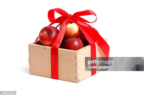 apples gift xxxl - brown apple stock pictures, royalty-free photos & images