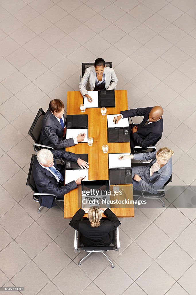 Business People at a Conference Table